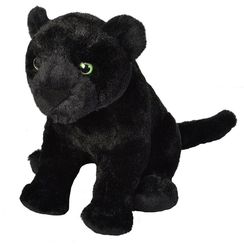 Wild Republic panter knuffel - pluche - zwart - 40 cm - dierenknuffel - Pluchen speelgoed