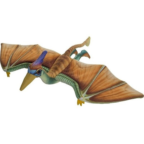nature-planet-pterosaurus-dino-bruin-groen-40-cm-pluche-dieren-knuffels-dinosauriers_10143399