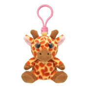 Sleutelhanger giraf knuffel - pluche - 9 cm - dierenaccessoire - Pluchen speelgoed