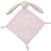 Nature Planet pluche knuffeldoekje konijn - roze - 40 x 40 cm