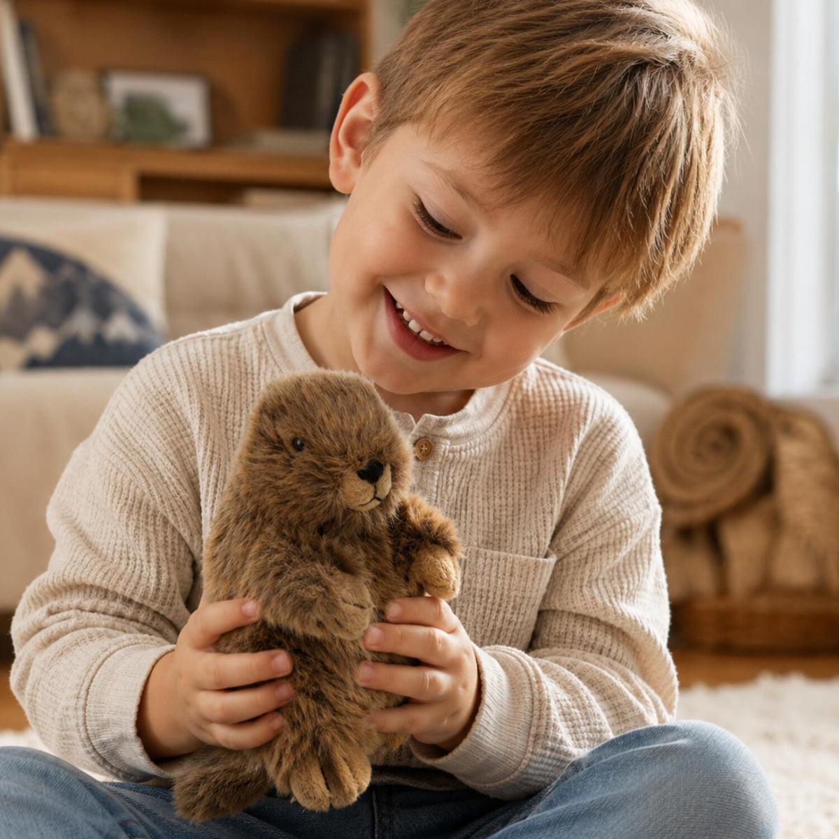 nature-planet-bergmarmot-knuffel-pluche-18-cm-bruin_10324408-4