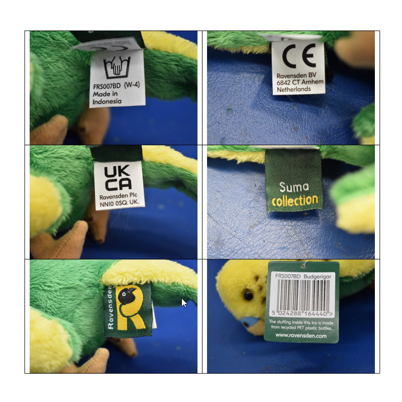 pluche-grasparkiet-knuffel-groen-geel-15-cm-vogelknuffel_10430409-2