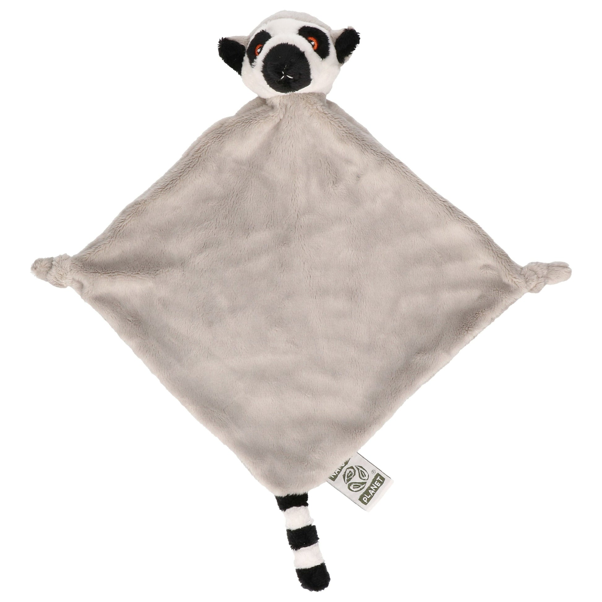 Nature Planet knuffeldoekje Ringstaart Maki - pluche - 40 cm - tuttel