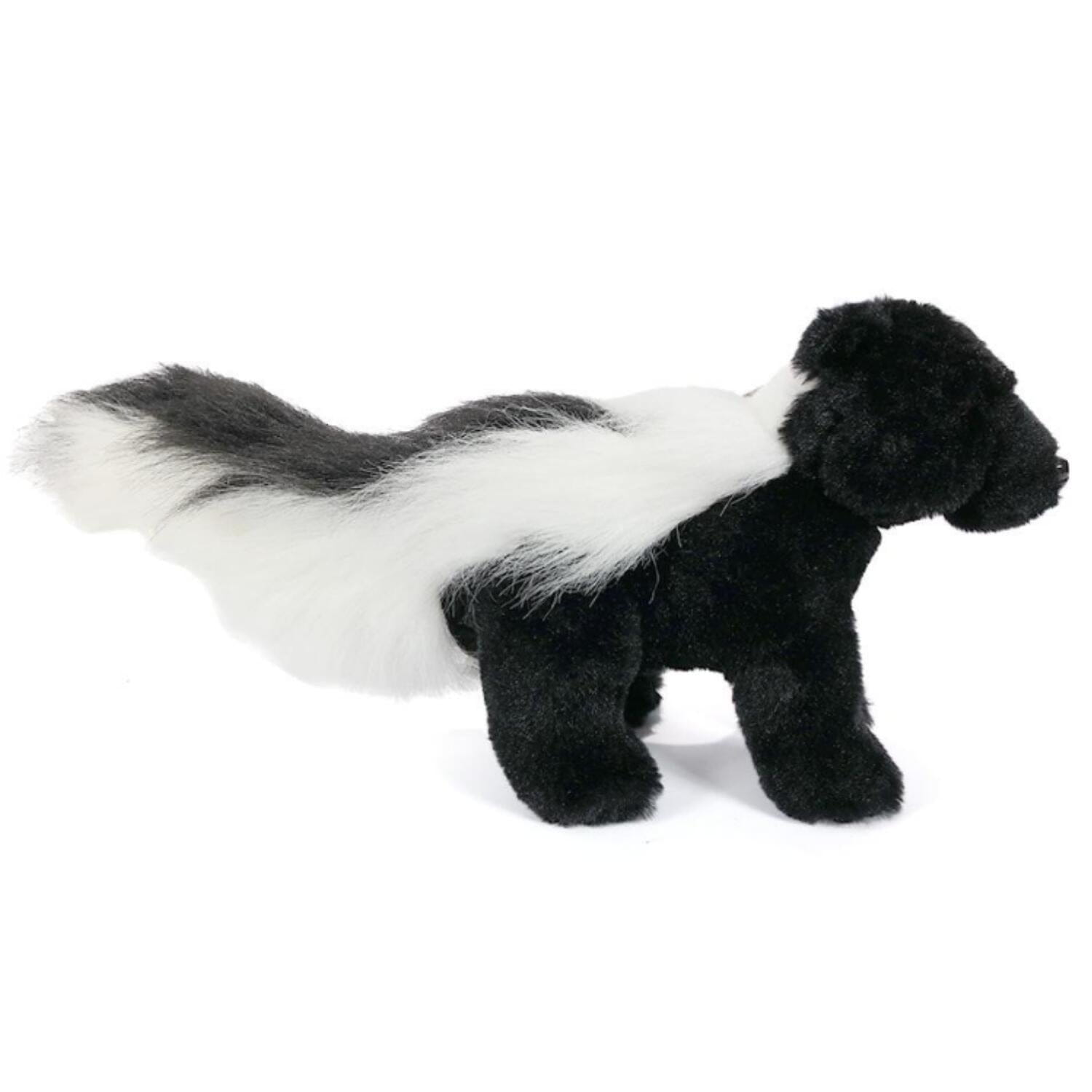 Pluche stinkdier knuffel - pluche - 25 cm - zwart/wit - dierenknuffel - Pluchen speelgoed