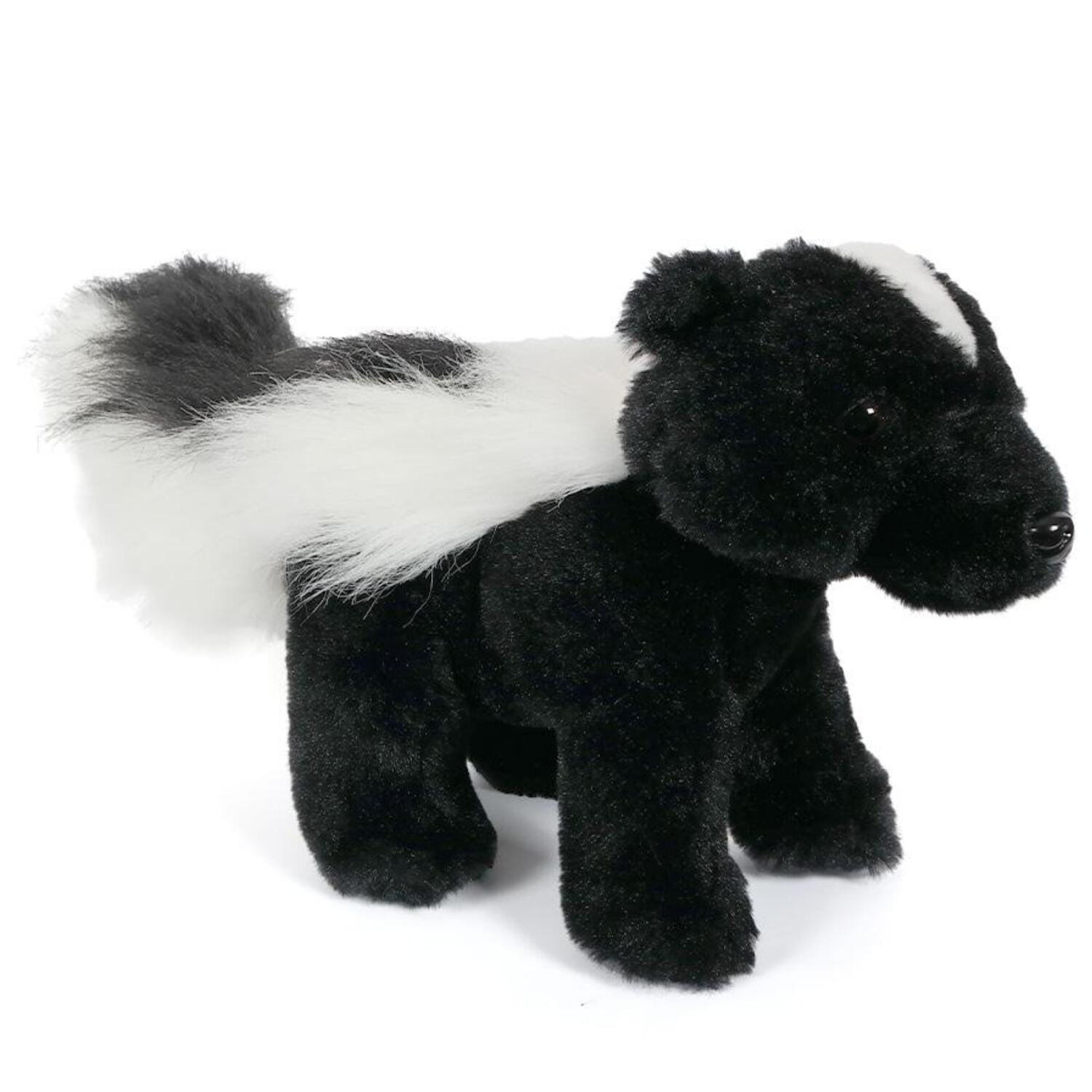 Pluche stinkdier knuffel - pluche - 25 cm - zwart/wit - dierenknuffel - Pluchen speelgoed