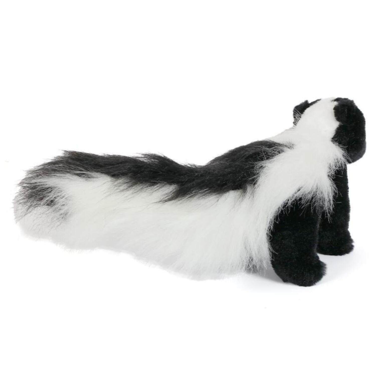 Pluche stinkdier knuffel - pluche - 25 cm - zwart/wit - dierenknuffel - Pluchen speelgoed