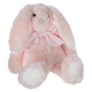 konijn-knuffel-met-strikje-zacht-pluche-lichtroze-30-cm_10430421