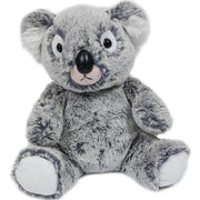 Koala knuffel - grijs pluche - 20 cm - kraalogen - Pluchen speelgoed