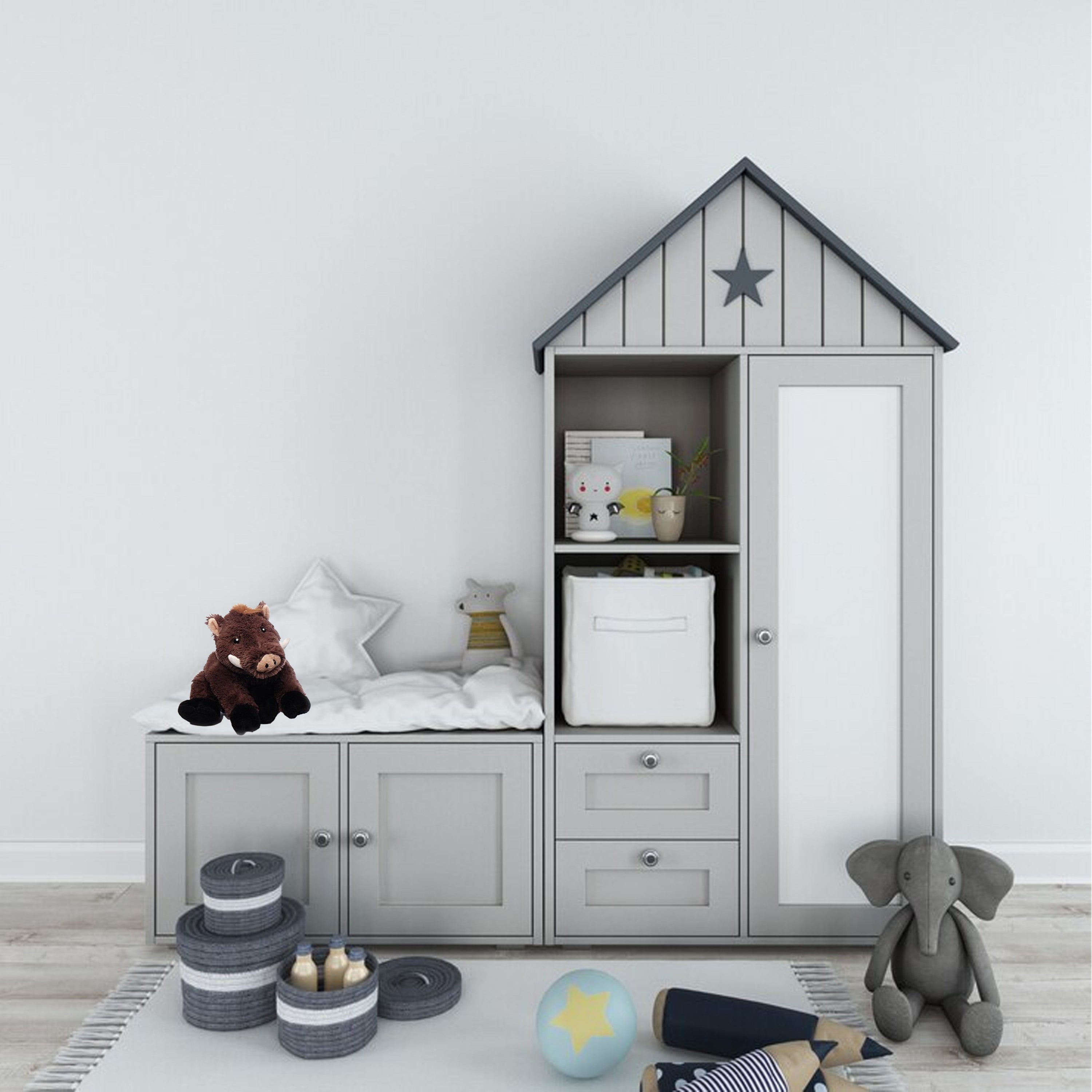 inware-wild-zwijn-knuffel-pluche-bruin-25-cm_10437430-2