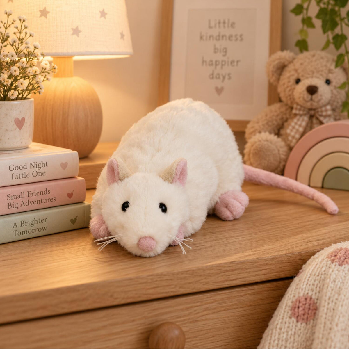 inware-pluche-rat-knuffel-wit-liggend-20-cm_10437436-7
