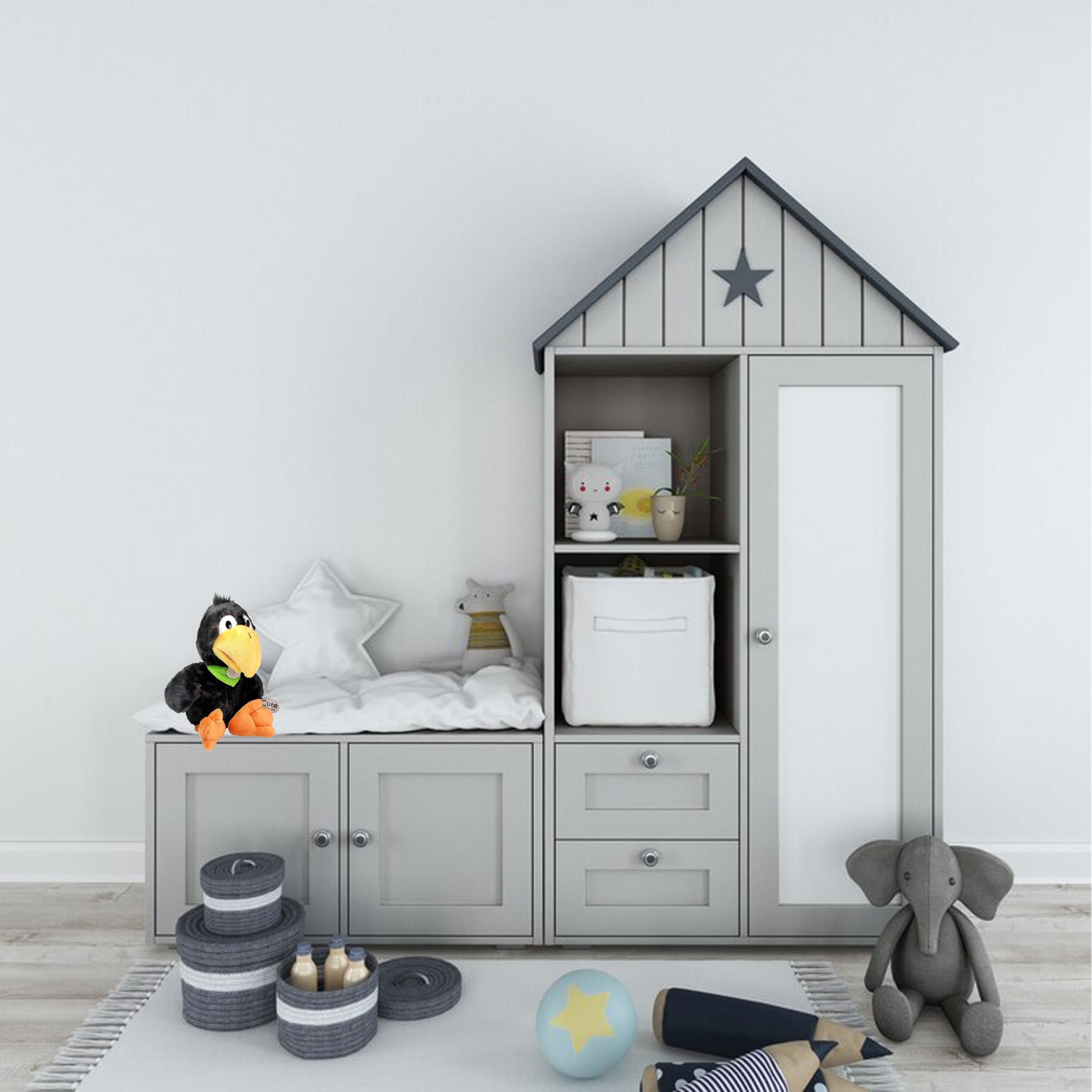 inware-raaf-knuffel-pluche-zwart-25-cm-vogelknuffel_10437437-1