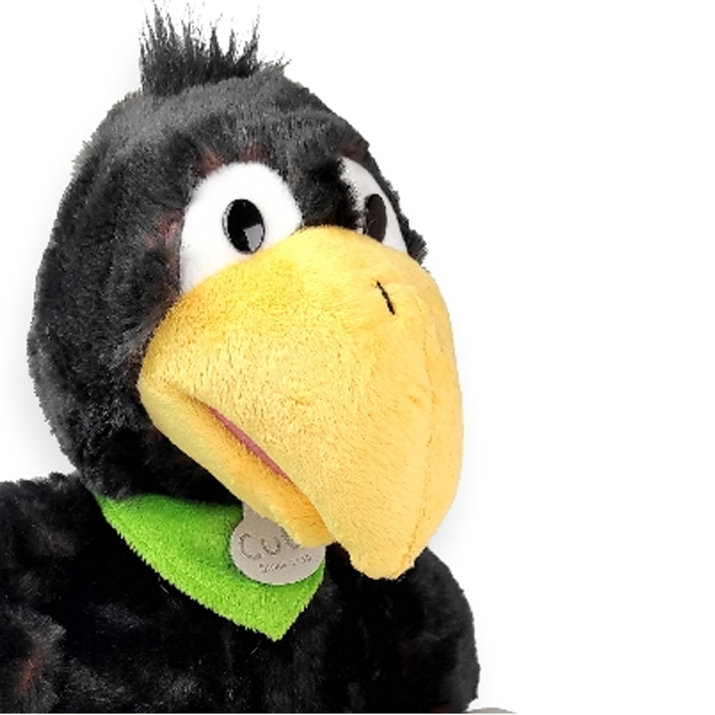 inware-pluche-vogel-raaf-knuffeldier-zwart-25-cm-kraaien-raven_10437437-2