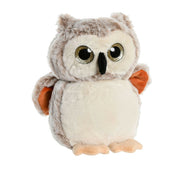 Uil knuffel - lichtbruin pluche - 20 cm - Pluchen speelgoed