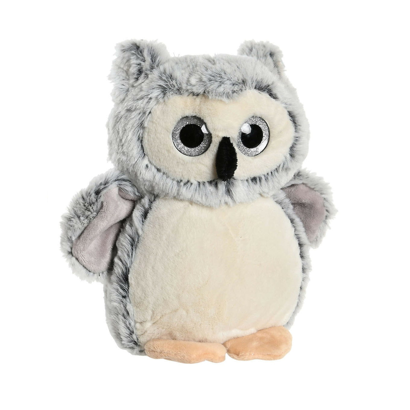 Grijze uil knuffel - pluche - 20 cm - vogelknuffel - Pluchen speelgoed