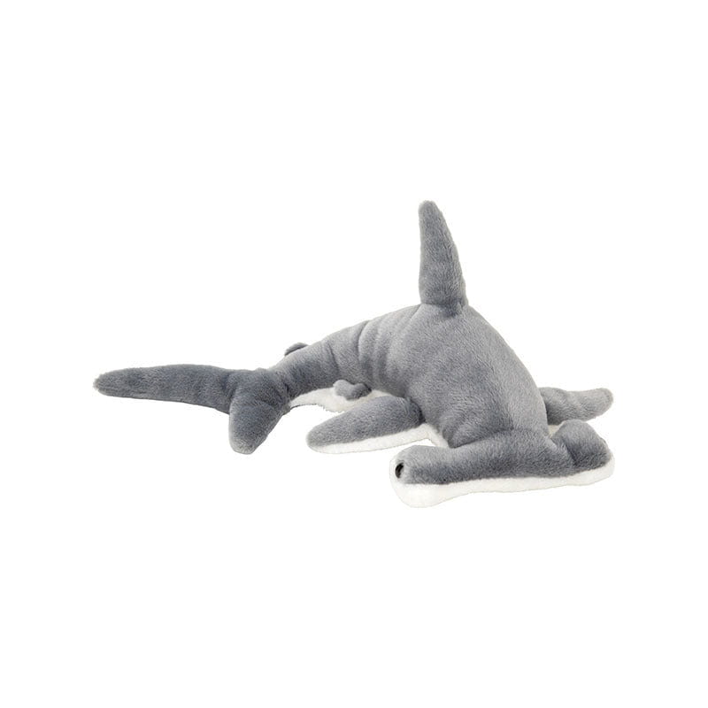Nature Planet hamerhaai knuffel - pluche - 42 cm - grijs - Pluchen speelgoed
