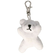 Nature Planet ijsbeer knuffel sleutelhanger - pluche - wit - 6 cm - Pluchen speelgoed