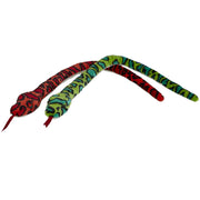 pluche-knuffel-dieren-set-2x-slangen-rood-en-groen-van-100-cm_10363468