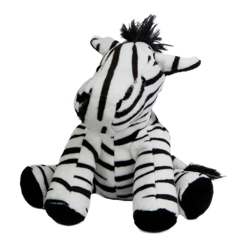 MBW pluche zebra - zacht polyester - 19 cm - wasbaar - Pluchen speelgoed