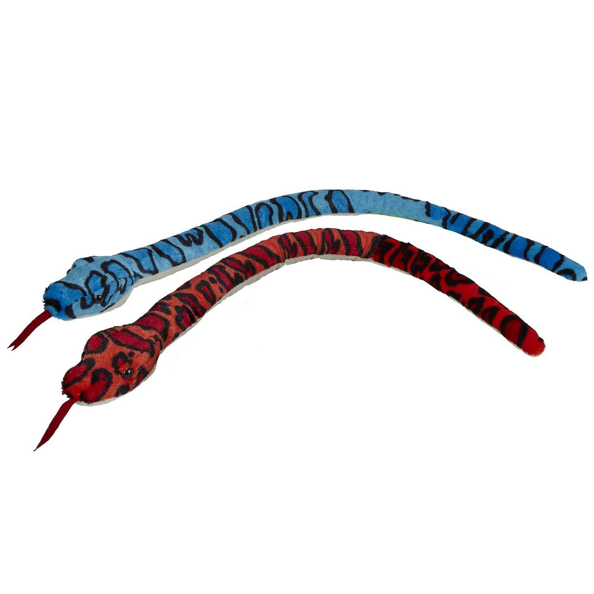 pluche-knuffel-dieren-set-2x-slangen-blauw-en-rood-van-100-cm_10363470