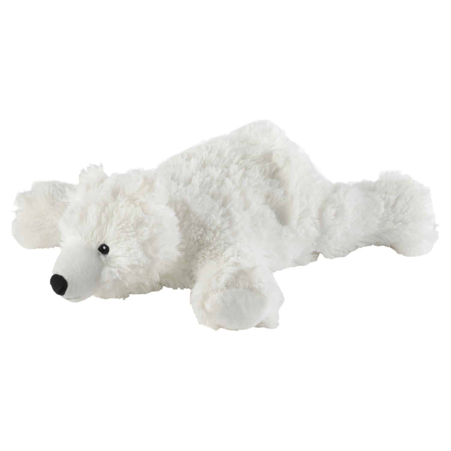 Warmies ijsbeer warmteknuffel - wit - 30 cm - magnetronknuffel - Pluchen speelgoed