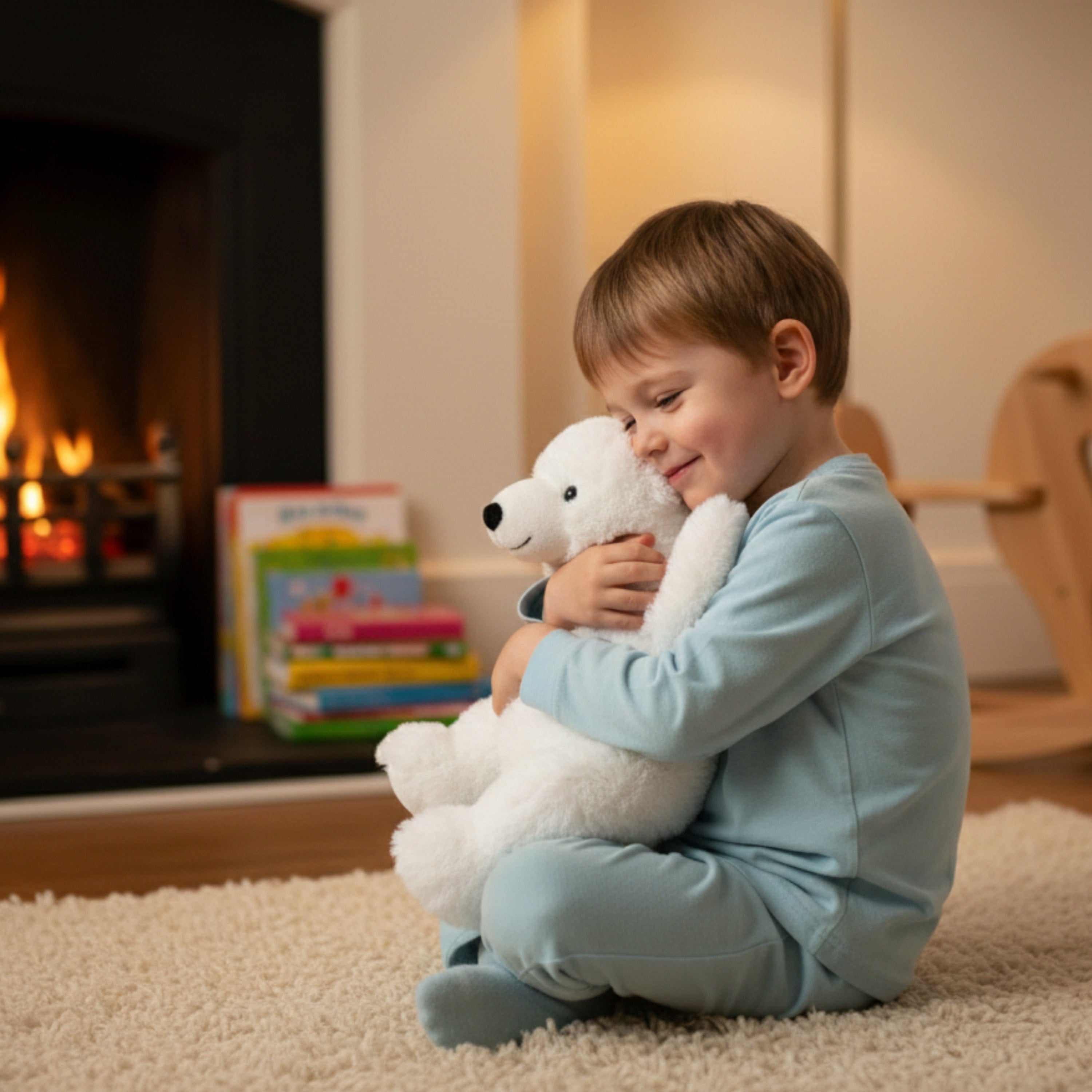 Warmies ijsbeer warmteknuffel - wit - 30 cm - magnetronknuffel - Pluchen speelgoed