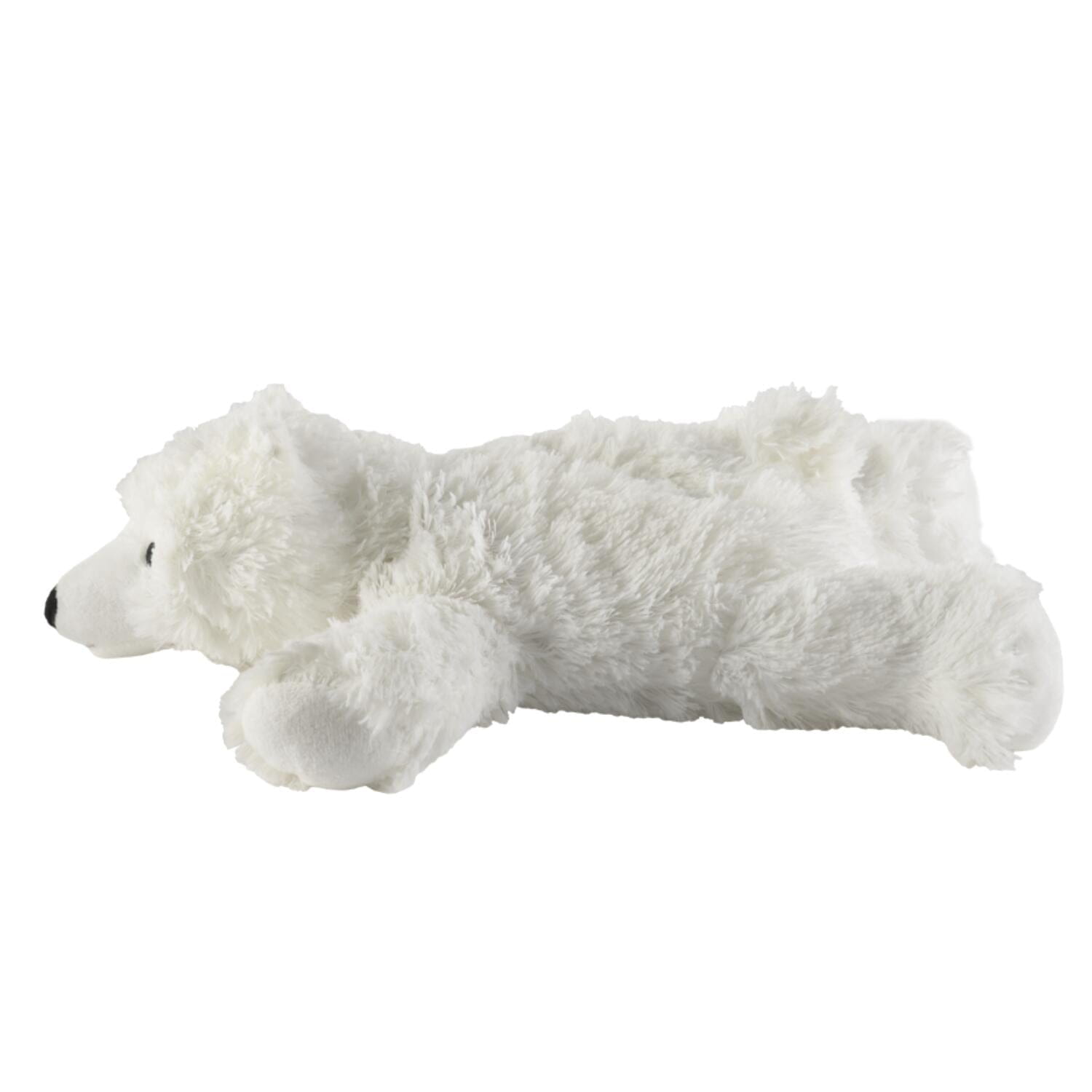 Warmies ijsbeer warmteknuffel - wit - 30 cm - magnetronknuffel - Pluchen speelgoed