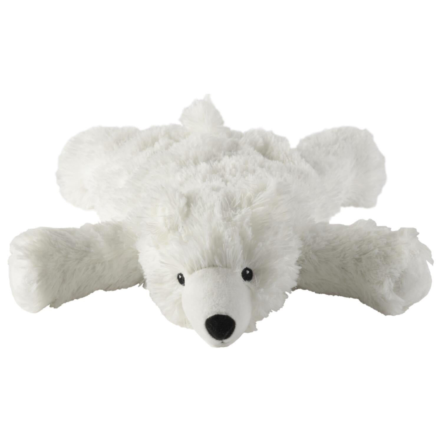 Warmies ijsbeer warmteknuffel - wit - 30 cm - magnetronknuffel - Pluchen speelgoed