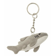 Nature Planet sleutelhanger knuffel - witte haai - pluche - 6 cm - Pluchen speelgoed