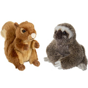 bosdieren-zachte-pluche-knuffels-2x-stuks-eekhoorn-en-luiaard-van-18-cm_10364485