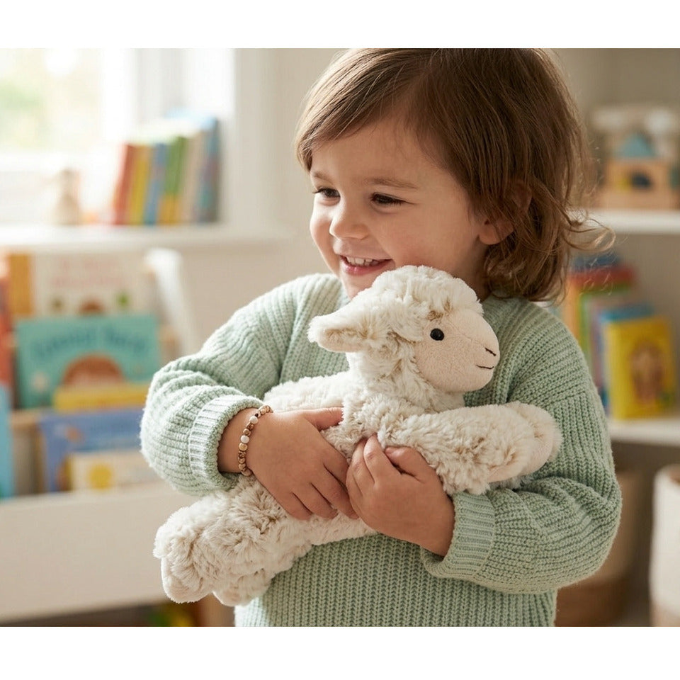 pluche-schaap-lammetje-knuffel-liggend-22-cm-boerderij-knuffelbeesten_10083487-4