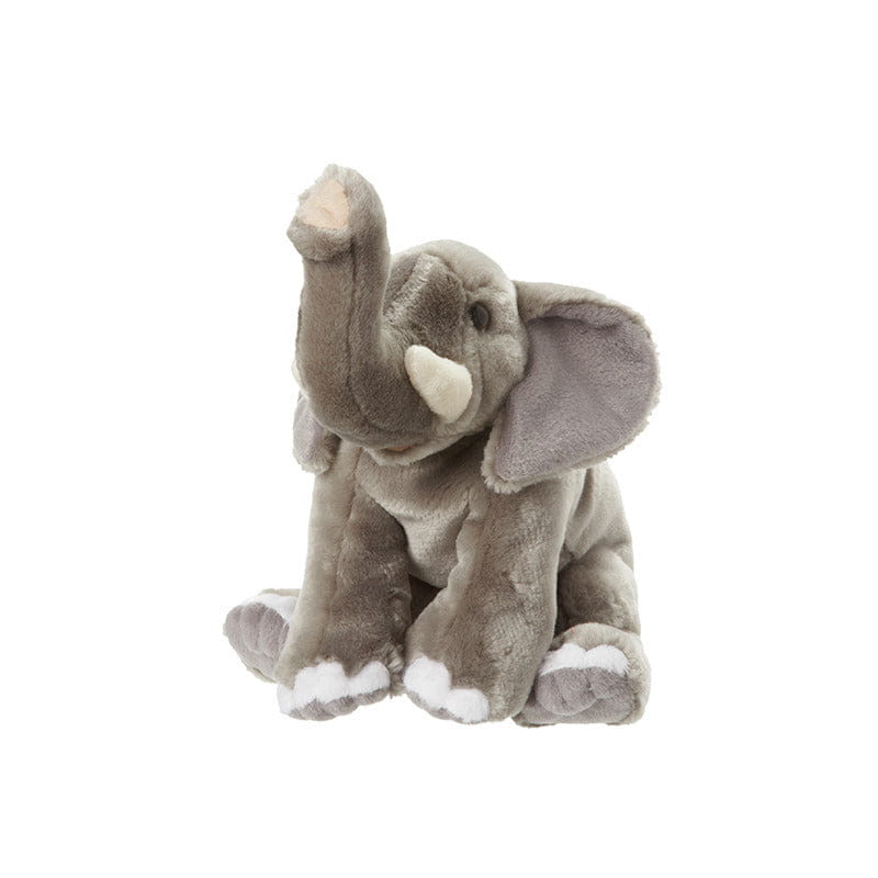 Nature Planet olifant knuffel - pluche - 22 cm - dierenknuffel - Pluchen speelgoed