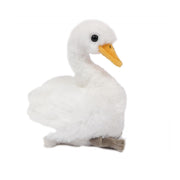 Zwaan knuffel - zachte pluche - wit - 18 cm - vogels - Pluchen speelgoed