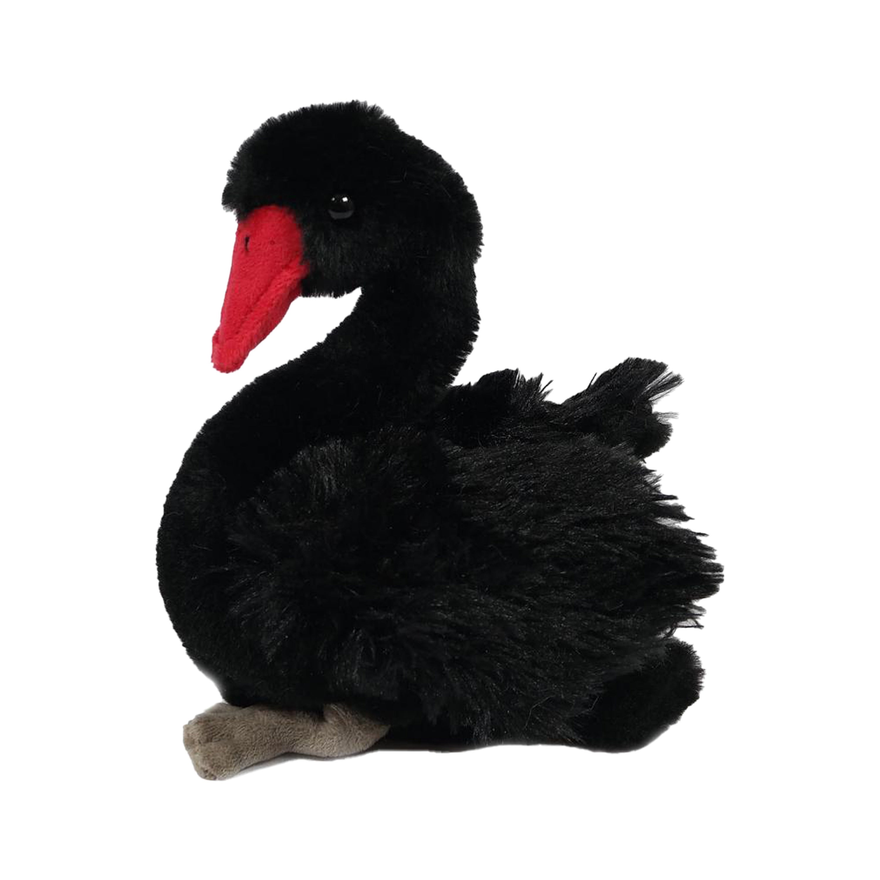 zwaan-knuffel-pluche-zwart-18-cm-vogels_10431493-1