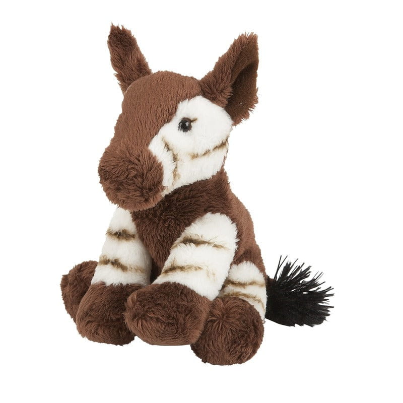 Okapi knuffel - pluche - 16 cm - savanne dier - Pluchen speelgoed
