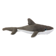 Witte haai knuffel - pluche - grijs - 46 cm - dierenknuffel - Pluchen speelgoed