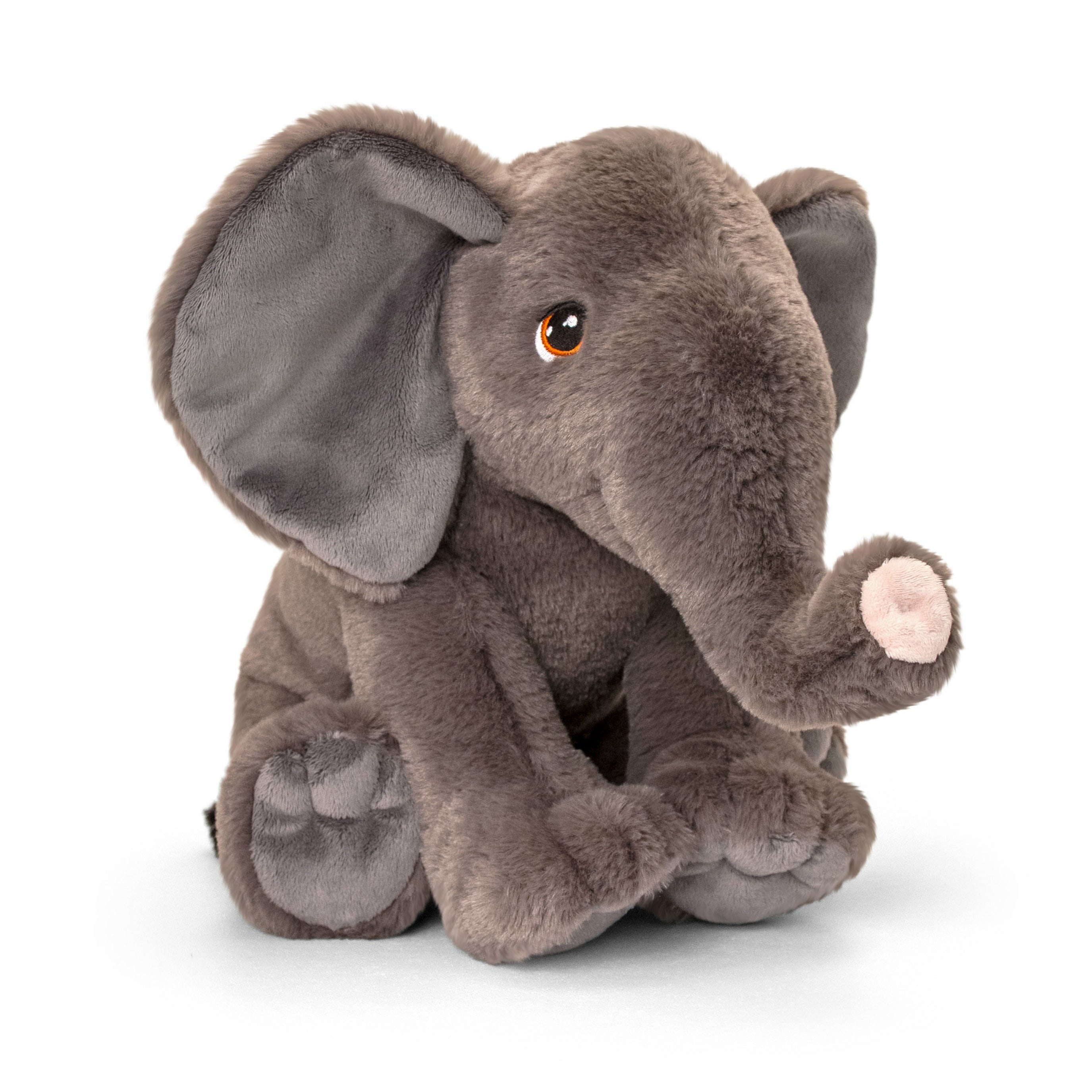 Keel Toys olifant knuffel - pluche - grijs - 45 cm - dierenknuffel - Pluchen speelgoed