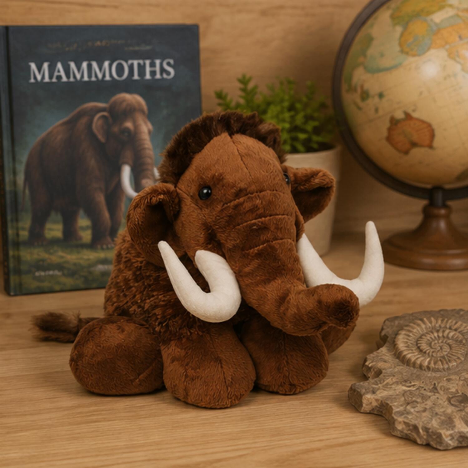 mammoet-knuffel-pluche-26-cm-bruin-prehistorische-knuffel_10077515-4
