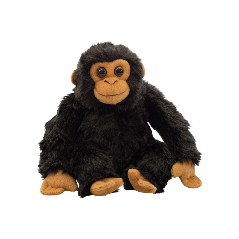 Nature Planet chimpansee knuffel - pluche - 22 cm - aap - bosdieren - Pluchen speelgoed