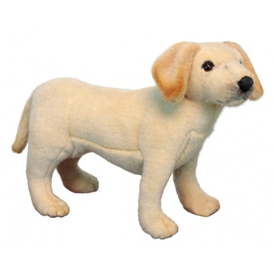 Hansa Labrador pup knuffel - pluche - blond - 35 cm - Pluchen speelgoed
