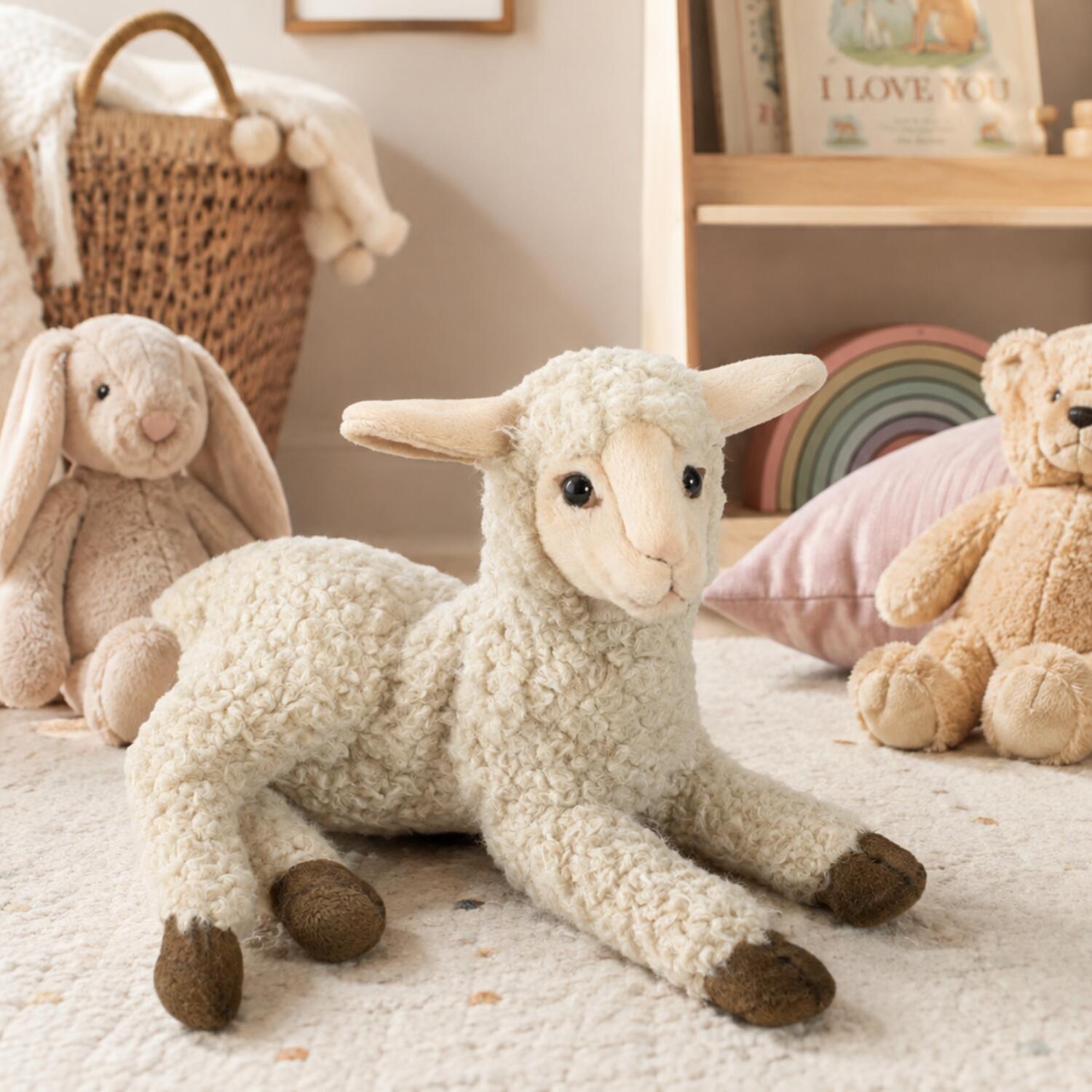 hansa-lam-knuffel-pluche-liggend-23-cm-luxe_10108521-3