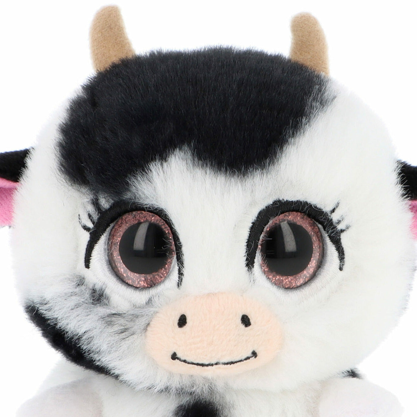 kleine-koe-knuffel-pluche-wit-zwart-14-cm_10443524