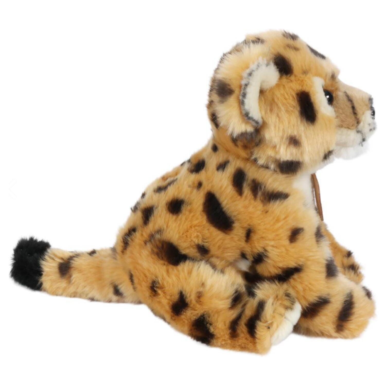 Heunec cheetah knuffel - pluche - 20 cm - jachtluipaard - Pluchen speelgoed