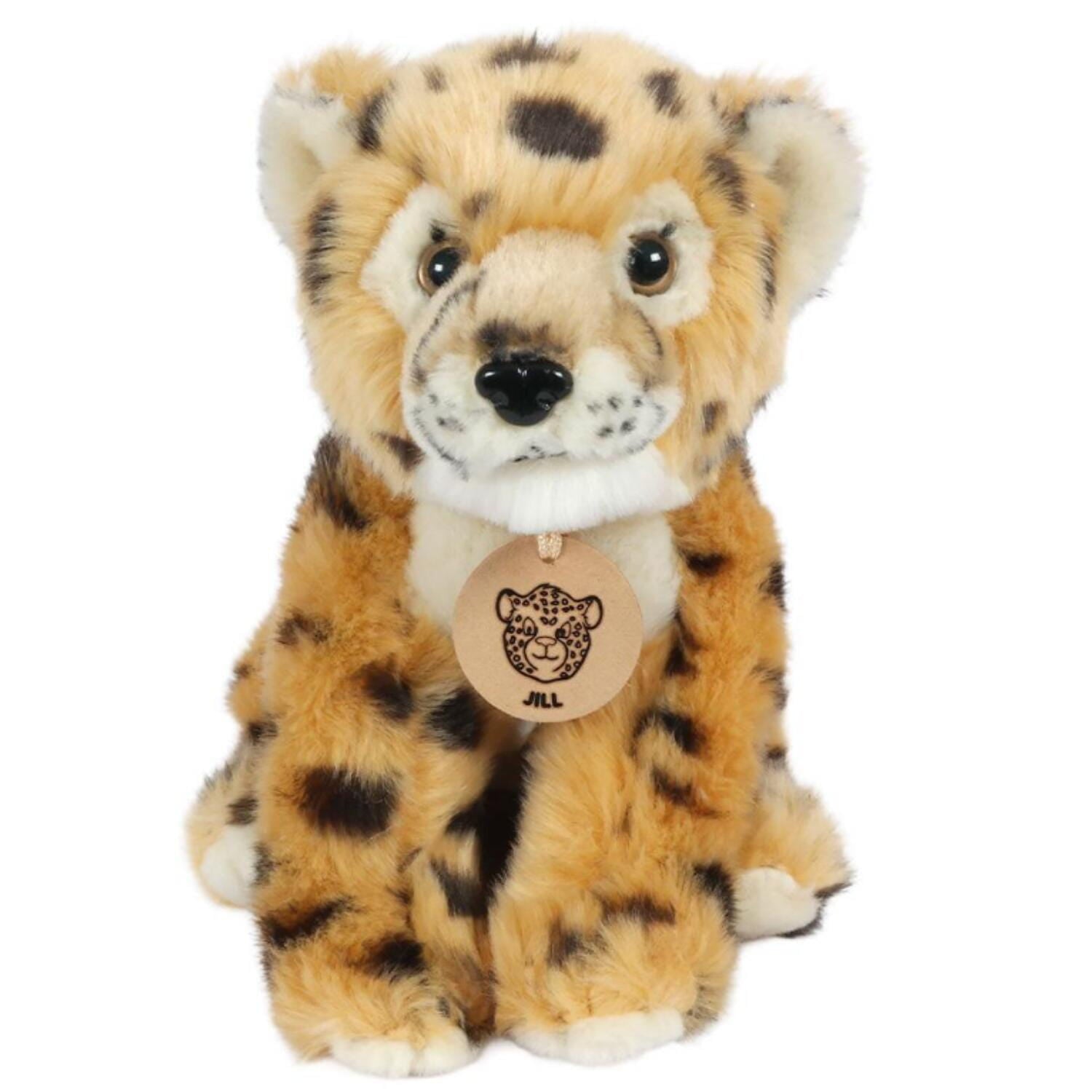 Heunec cheetah knuffel - pluche - 20 cm - jachtluipaard - Pluchen speelgoed
