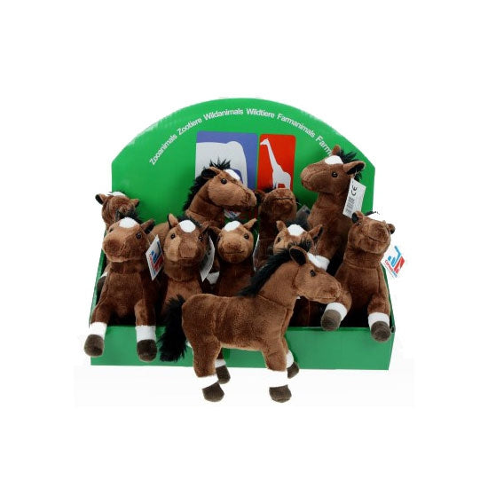 cornelissen-pluche-knuffel-paarden-bruin-24-cm-boerderij-dieren_10046525