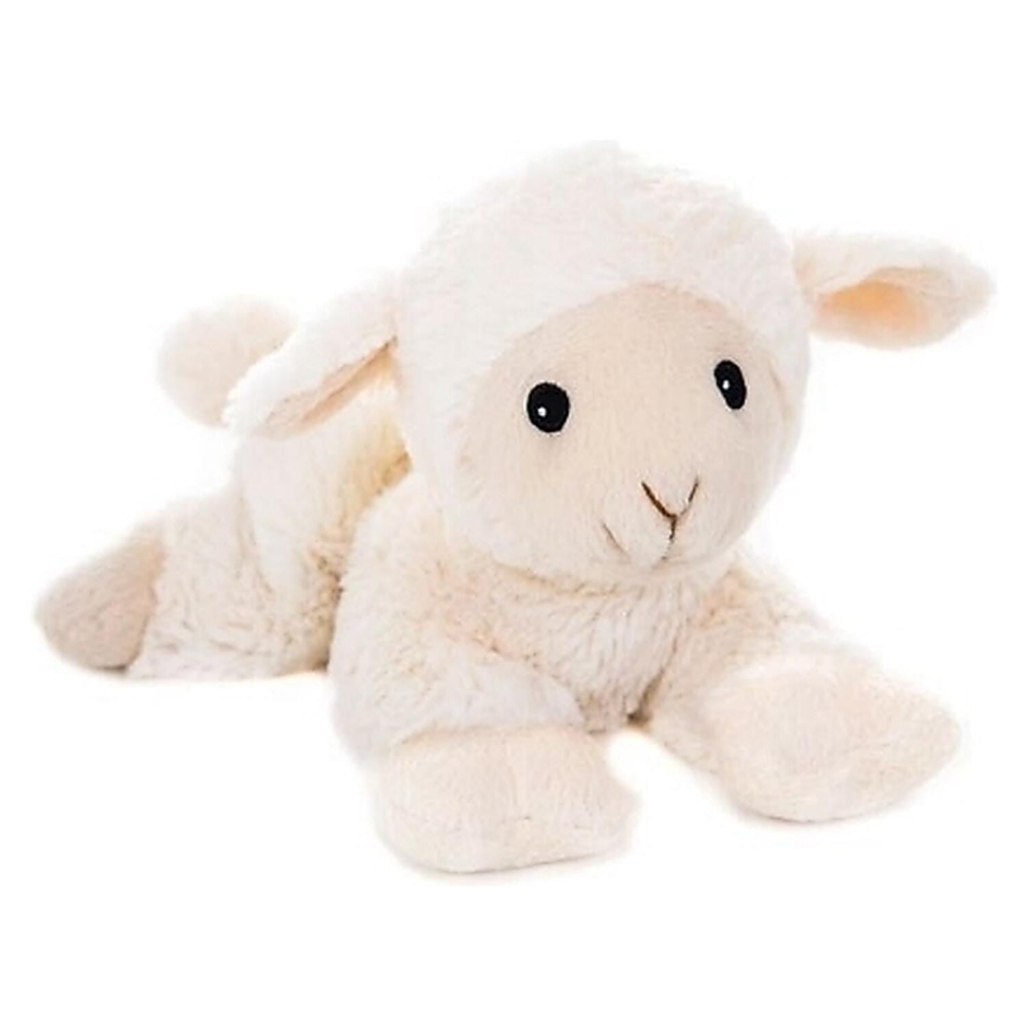Magnetron warmte knuffel schaap - wit - 18 cm - geurknuffel - Pluchen speelgoed