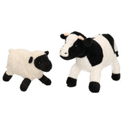 pluche-knuffel-boerderijdieren-set-koe-en-schaap-lammetje-van-22-cm-zachte-kinder-knuffels_10351534