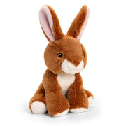 pluche-knuffel-dier-bruin-konijn-12-cm_10350536
