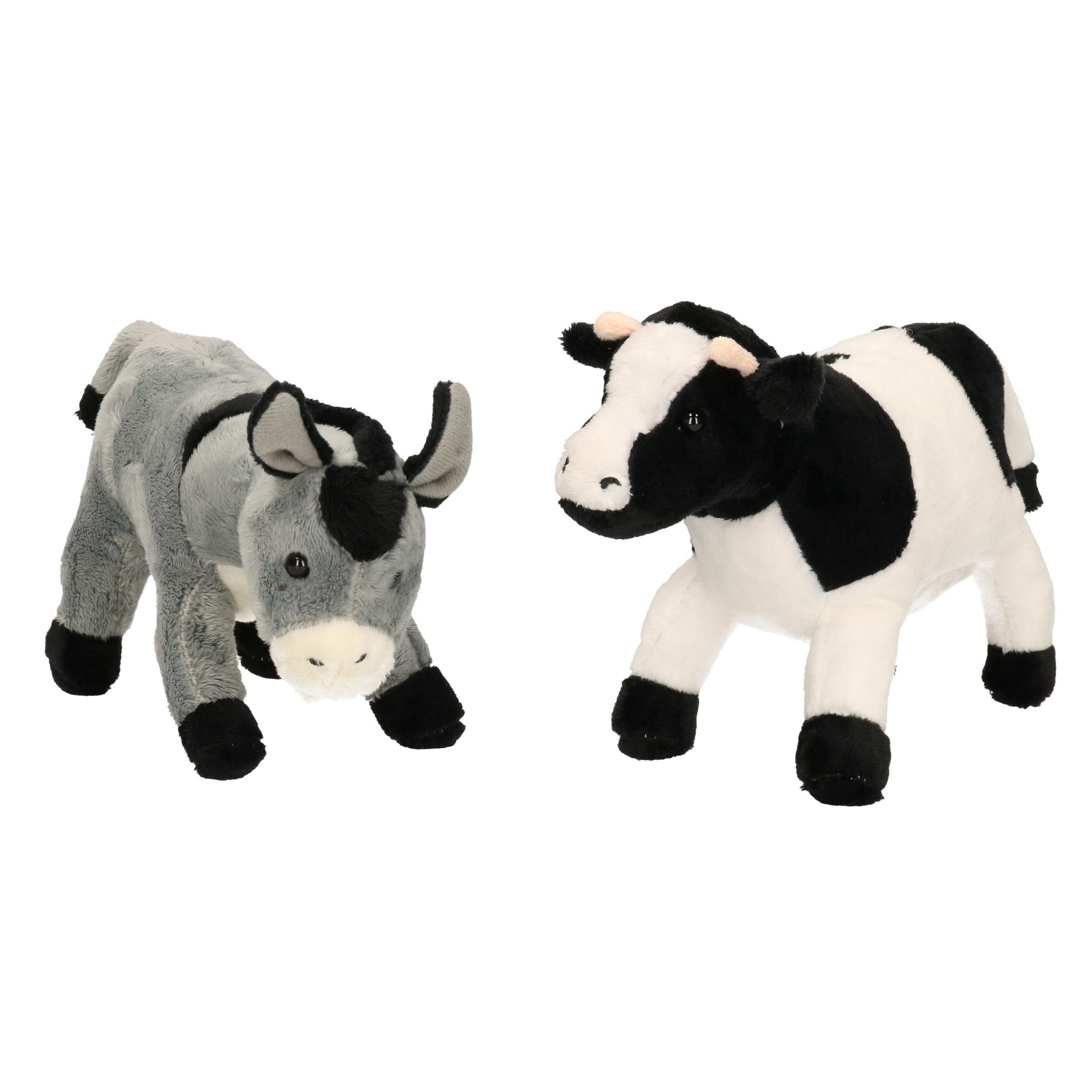 cornelissen-boerderijdieren-knuffelset-koe-en-ezel-pluche-20-cm_10351536