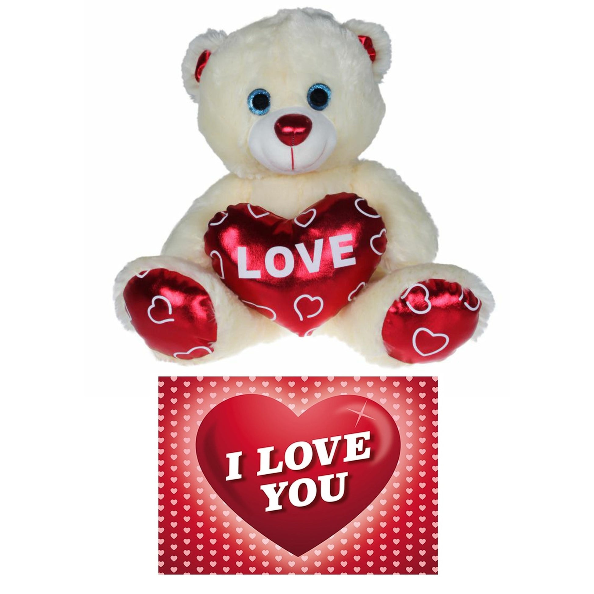 kruger-pluche-knuffelbeer-30-cm-wit-rood-valentijn-love-hartje-hartjes-wenskaart_10373537-1