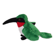 Kolibri knuffel vogel - pluche - groen - 13 cm - dierenknuffel - Pluchen speelgoed